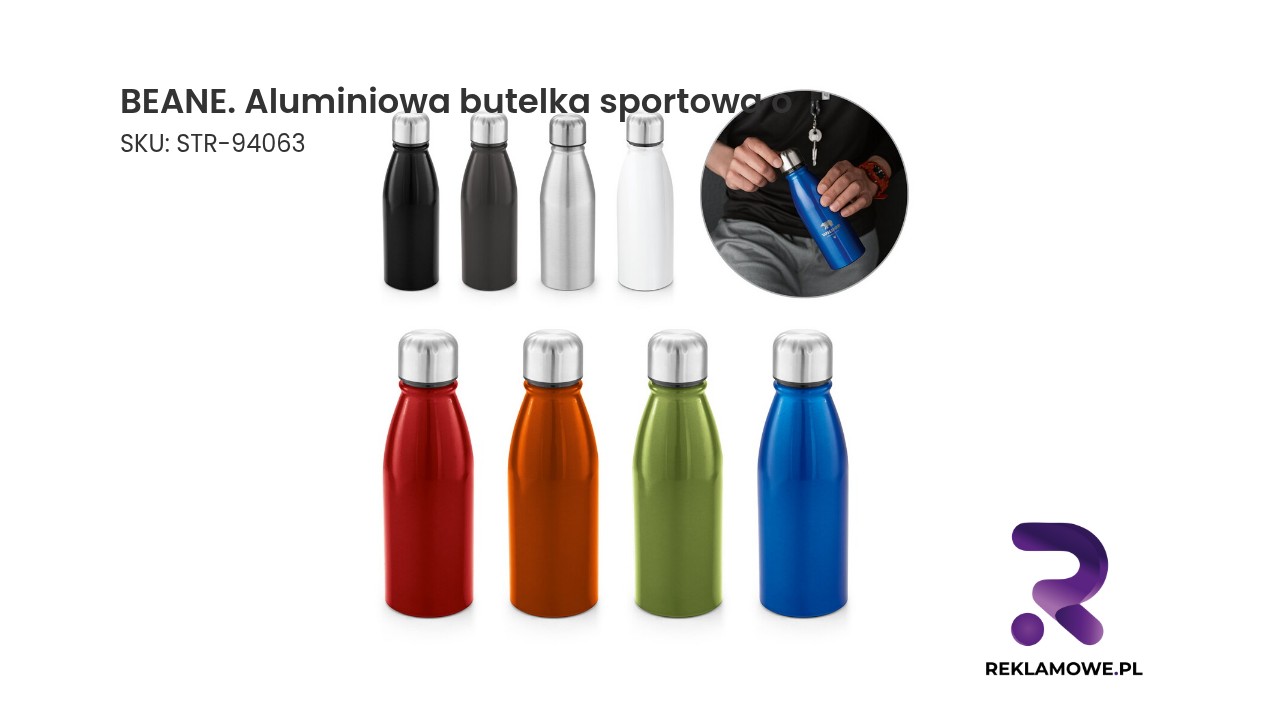 BEANE Aluminiowa butelka sportowa