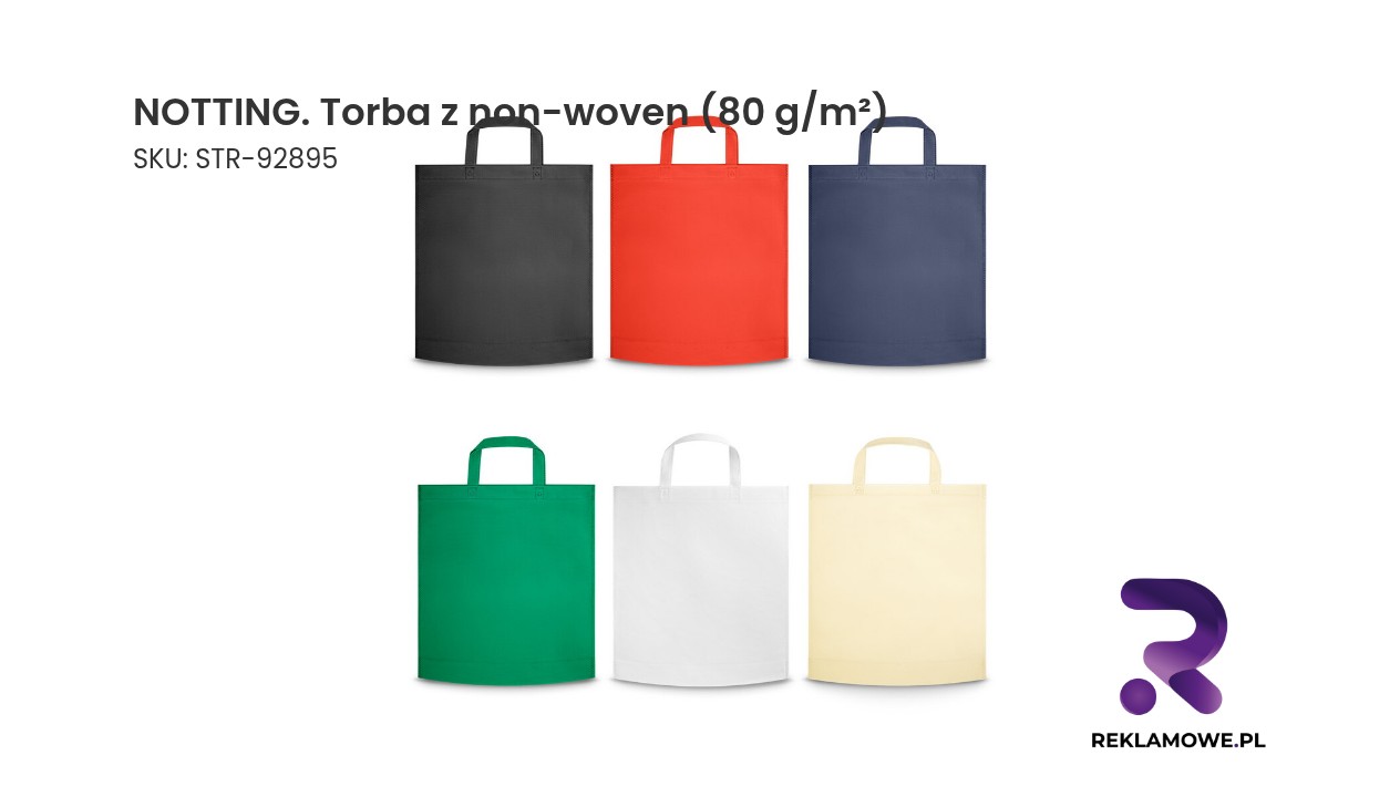 Torba NOTTING z materiału non-woven o gramaturze 80 g/m²
