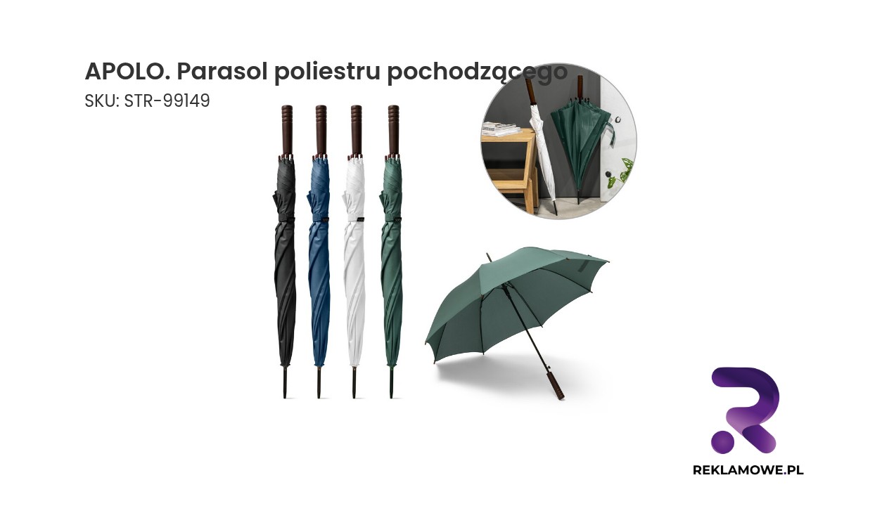 APOLO – parasol z poliestru pochodzącego z recyklingu
