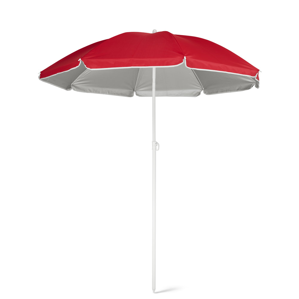 PARANA. Odchylany parasol plażowy 210T ze srebrną podszewką 98320_set