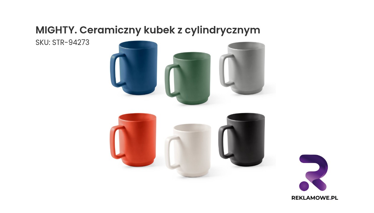 MIGHTY ceramiczny kubek z cylindrycznym kształtem